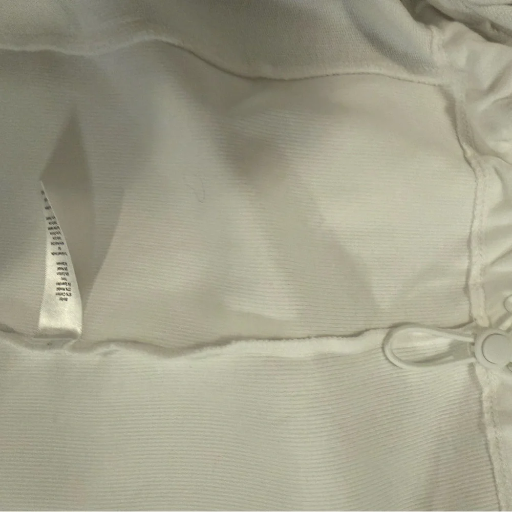 T by Talbots White Full-Zip Jacket - Picture 6 of 7
